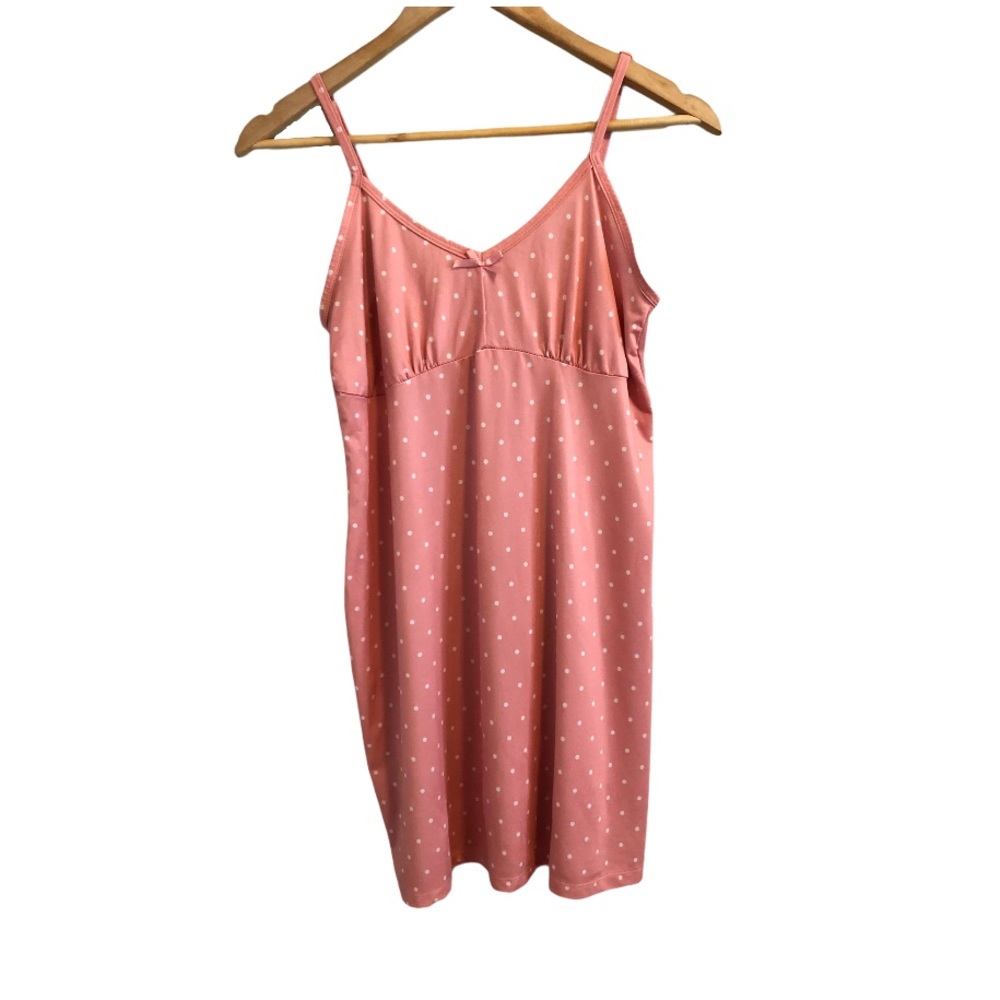 La vie rose blush pink cami polka dot night dress